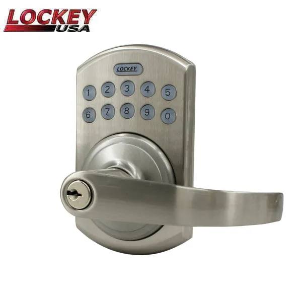 Lockey - W995 - Lever Set - Wi-Fi Smart Lock - Satin Nickel