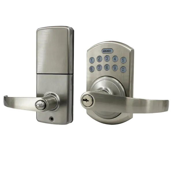 Lockey - W995 - Lever Set - Wi-Fi Smart Lock - Satin Nickel