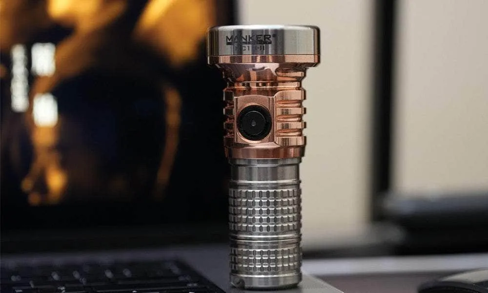 Manker MC13 II Pocket EDC Flashlight - Titanium & Copper