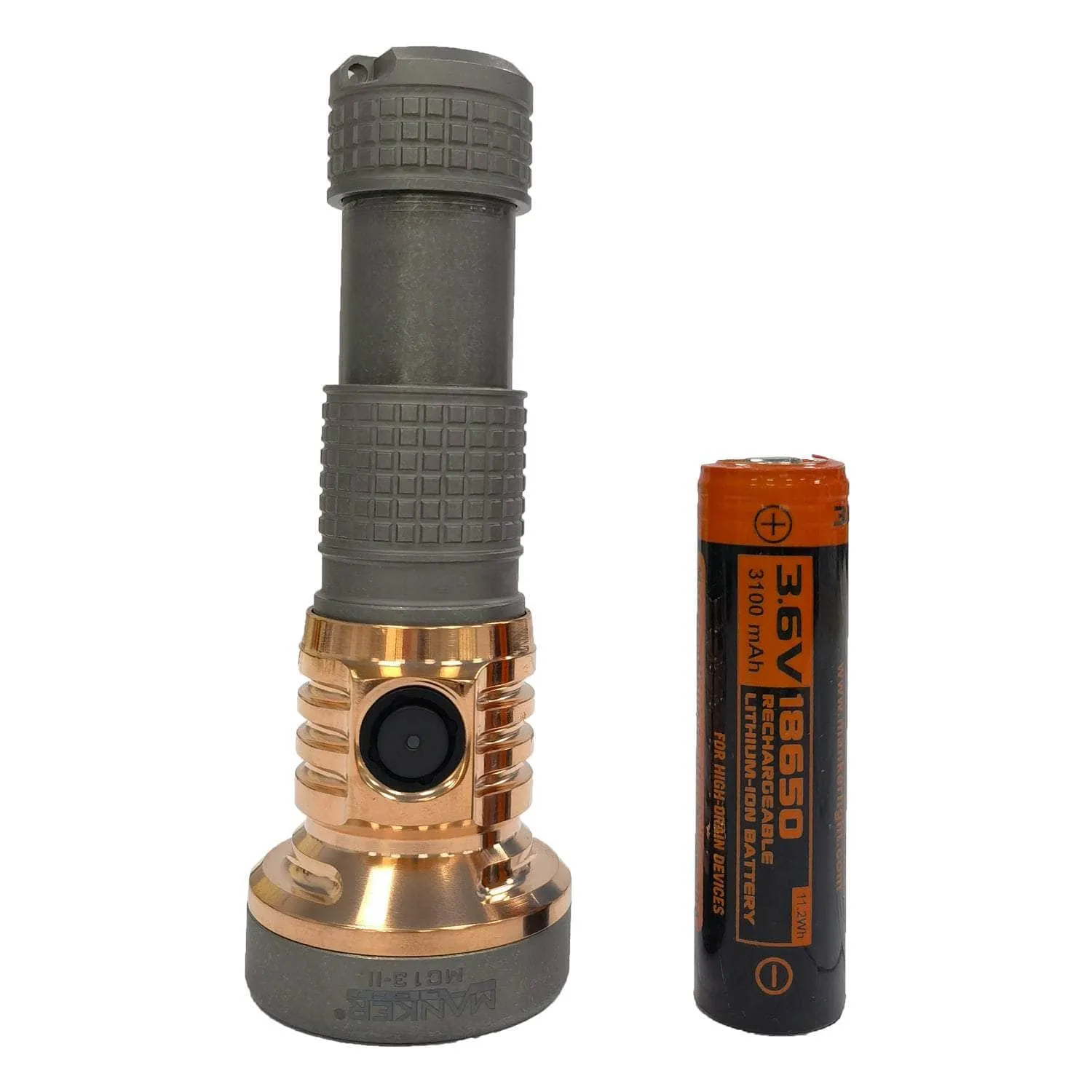 Manker MC13 II Pocket EDC Flashlight - Titanium & Copper