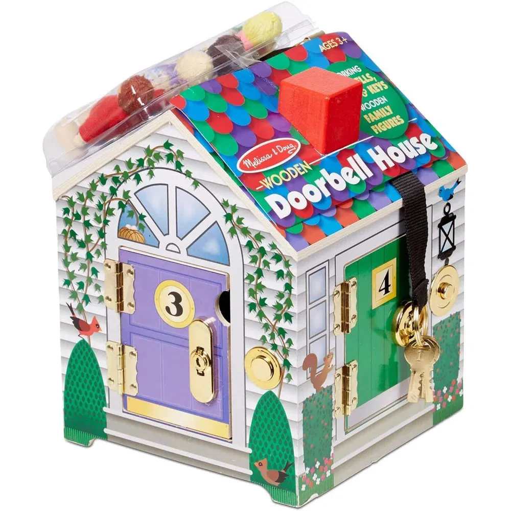 Melissa & Doug Wooden Doorbell House