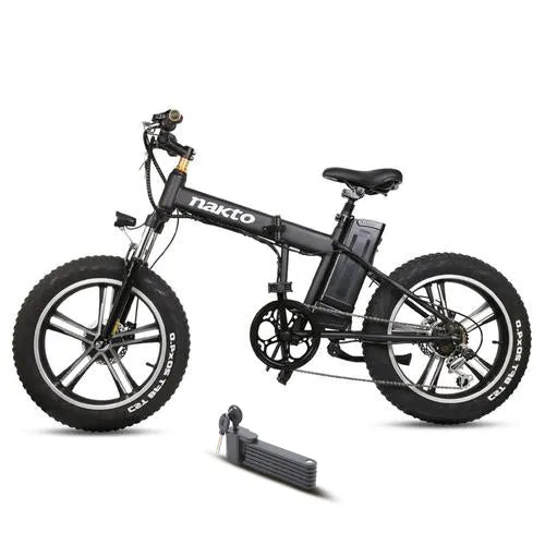 Nakto 350W Folding Mini Cruiser Fat Tire Electric Bike