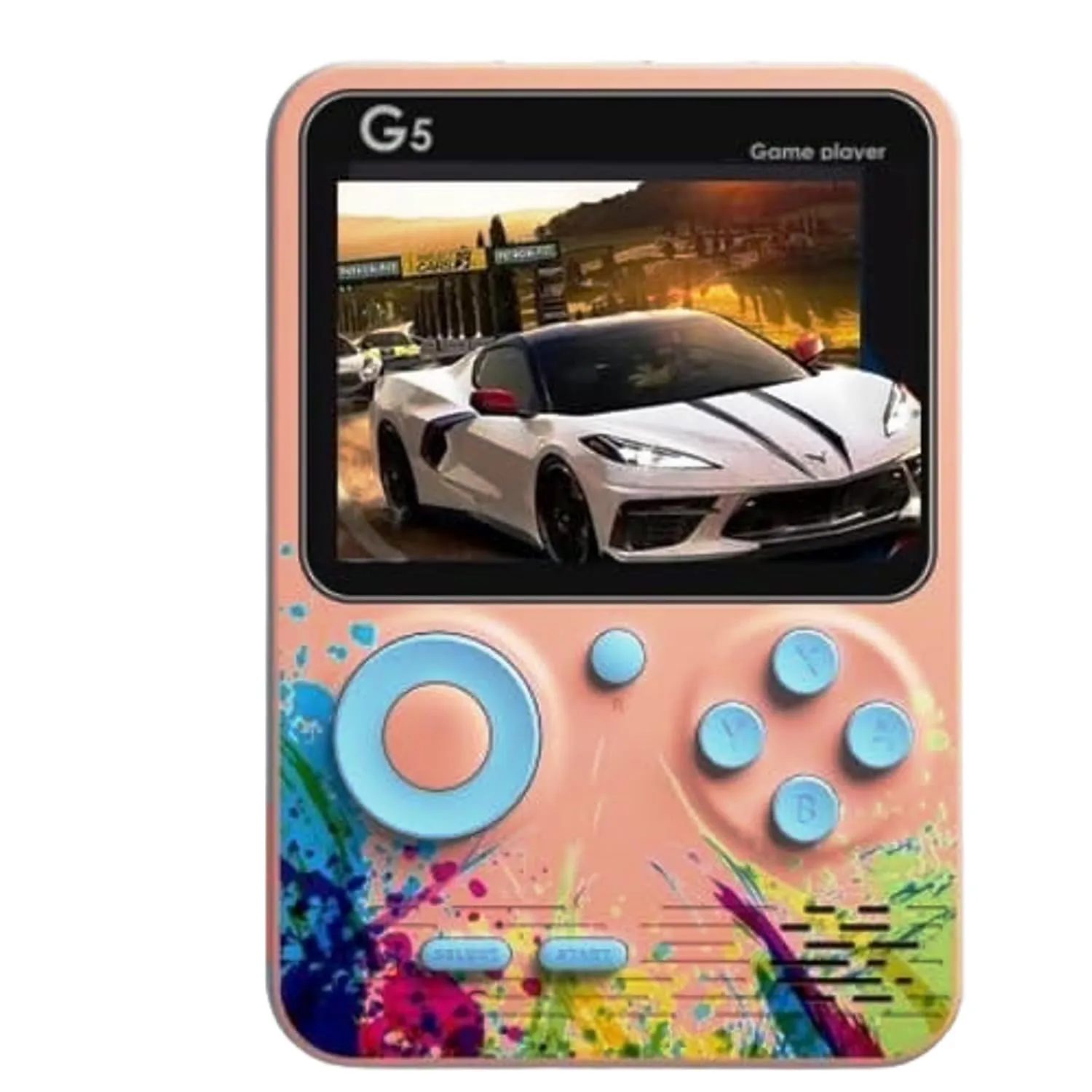 NextTech 2024 Retro Friendly Competition Players Edition of G620 500 In1 Colorful Handheld Mini Game Box Connect with TV Option for Kids with Super Mario Like (Bros/Brose3/6/9/10/14) Super Contra Like