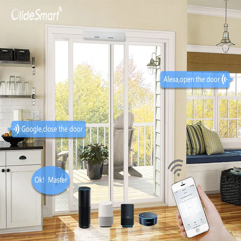 Olidesmart Wifi Switch Automatic Sliding Door Opener Alexa Voice Control