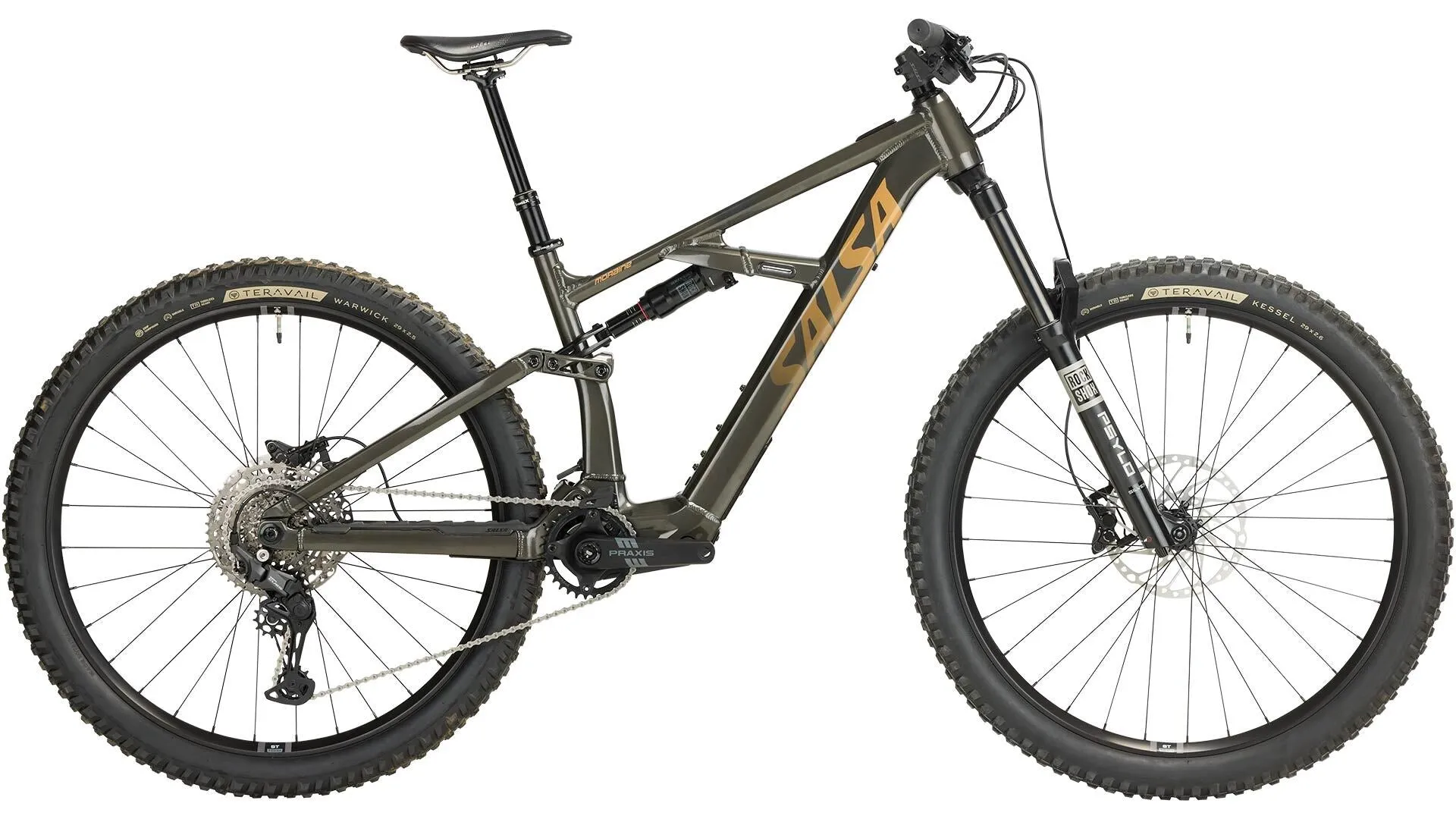 SALSA 2025 Moraine E-Mountain Bike - Cues 10 Kit