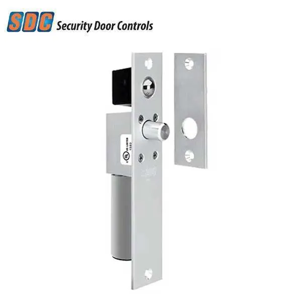 SDC - 1091 - Narrow Mortise Electric Bolt Lock - Concealed - Failsafe - 1-3/4" Frame - 12/24VDC - Aluminum