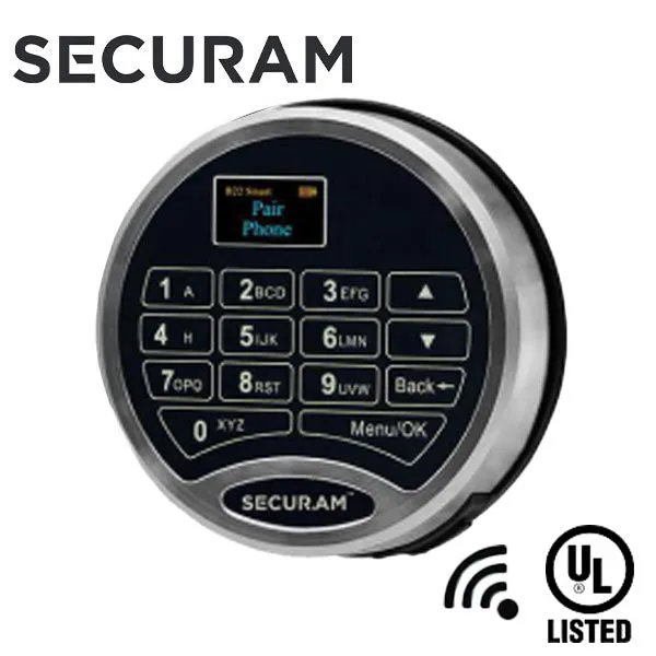 SECURAM - ProLogic SMART Electronic Safe Keypad ONLY - Optional Lock Bodies - UL Listed - Chrome