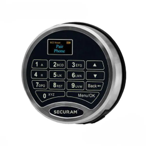 SECURAM - ProLogic SMART Electronic Safe Keypad ONLY - Optional Lock Bodies - UL Listed - Chrome