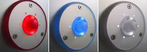 Spore Doorbells - ROUND LED Doorbell Button