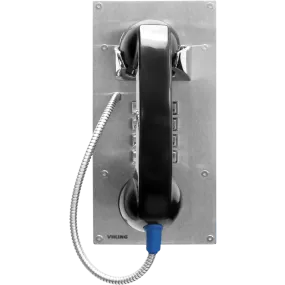 Viking K-1900-812L-IP Vandal Resistant VoIP Panel Phone with 12 inch Armored Handset Cable, Internal Lanyard, and Keypad