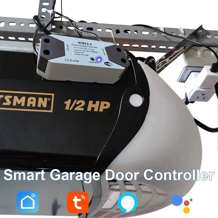 WiFi Smart Garage Door Opener Controller GHomeSmart® GA-1