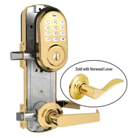 Yale Z-Wave Assure Interconnected Lockset with Push Button Deadbolt, Norwood Lever, Right Handed